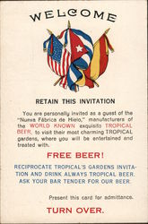 Nueva Fabrica de Hielo Tropical Beer Postcard
