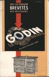 Godin La Cuisine Au Gas - Avec les bruleurs Brevetes des rechauds - ne cout presque rien Postcard