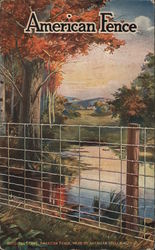 American Fence - National Steel & Wire Co. Postcard