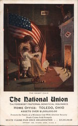 The National Union The Foremost Fraternal Beneficial Insurance Postcard