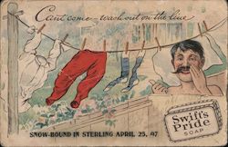 Swift's Pride Soap - Can't come wash out on the line Postcard