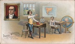 Daniel Webster Debating at School - Webster Cigars - The Standard since 1867 - Get the Nut Brown Colors Postcard