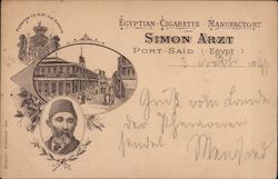 Egyptian Cigarette Manufactory Simon Arzt Postcard