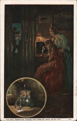 The Bell Telephone guards the home by night as by day Postcard
