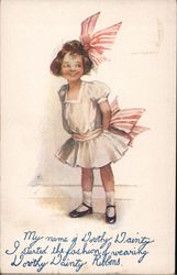 Dorothy Dainty Ribbons My Name is Dorothy Dainty, I Started the Fashion of Wearing Dorothy Dainty Ribbons Postcard