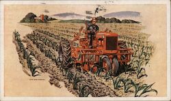 Model C Tractor From Allis-Chalmers, Milwaukee Postcard