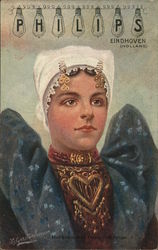 Dutch Philips Light Bulbs Lampe Postcard