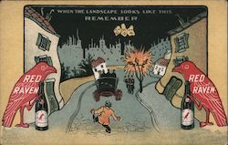 Red Raven - When the Landscape Looks Like This Remeber Postcard