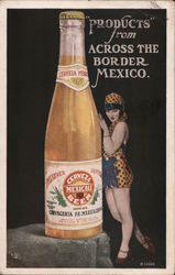 The Big Curio Store - Tijuana Mexico - Products from Across the Border Mexico - (Picture shows Cerveza Mexicali Beer) Advertisin Postcard