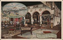 Heinz Pier Interior View Art Exhibit Postcard