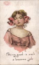 Being Good is such a lonesome job. - Bour Quality Coffees, Royal Garden Teas - The J.M. Bour Co. Postcard