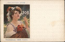 Collection Job, Calendrier 1909. P. Gervais. Postcard