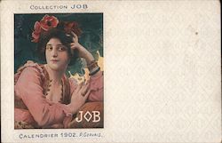 Collection JOB Calendrier 1902 - P. Gervais Postcard