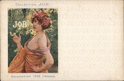 Collection Job - Calendrier 1908 Postcard