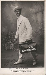 The Original Chocolate Coloured Coon Traveller for Fry's Chocolate - Mr. C.H. Elliott Postcard