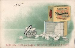 Crystal Domino Sugar Manufactured by Havemeyers and Elder 117 Wall St. Postcard