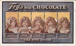 Fry's Milk chocolate, the Five Senses Postcard