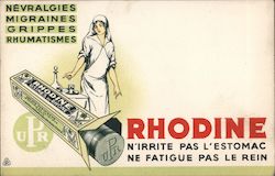 Rhodine Tablets - Usines du Rhône Postcard