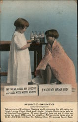 Musto-Mento Cures Coughs and Colds Postcard