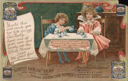 White House Teas are sold under distinctive names - Owinell-Wright co. Principal Coffee Roasters Postcard