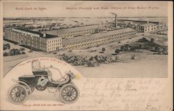 Rare  Olds Motor Works Hold To Light Postcard