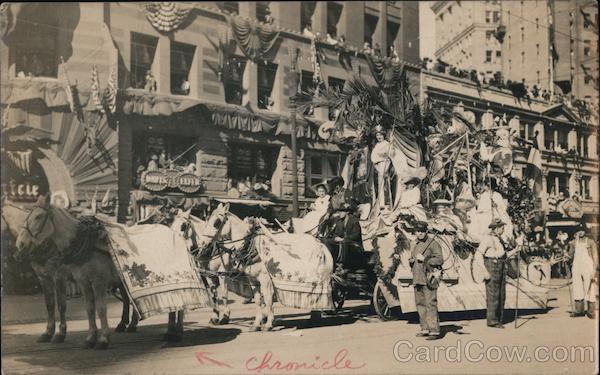 Portola Festival Parade Float, 1909 San Francisco California