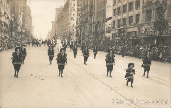 Girls Dressed as Portola, Festival Parade San Francisco California
