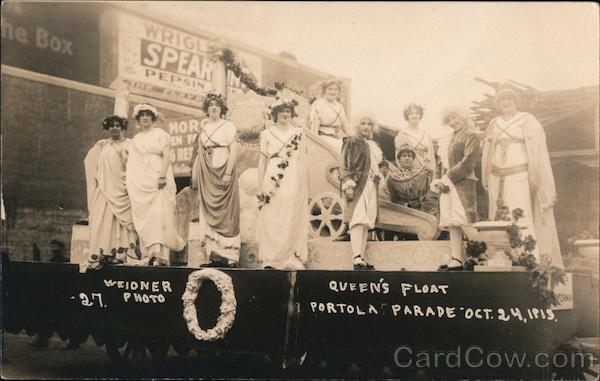 Queen's Float, Portola Parade, October 24, 1919 San Francisco California