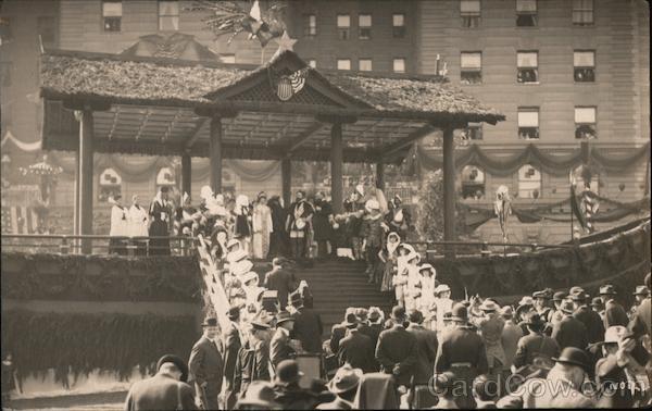 Viewing Stand, Union Square - Portola Festival 1909 San Francisco California