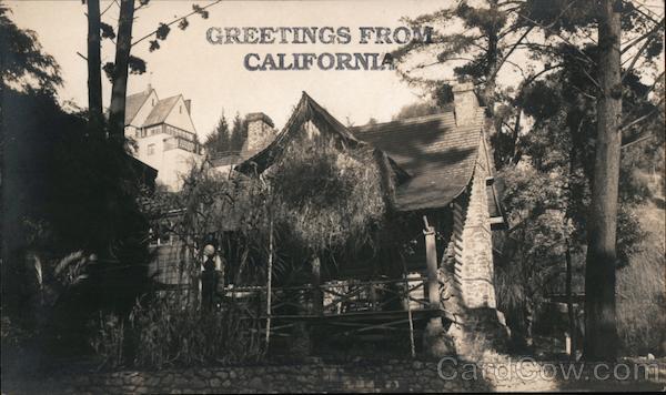 Greetings from California - picture of large house