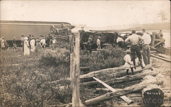 Chicago, Milwaukee, St. Paul and Pacific Railroad Wreck Wright's Mill 1911