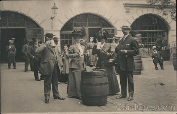 Men & Women Drinking Beer Germany