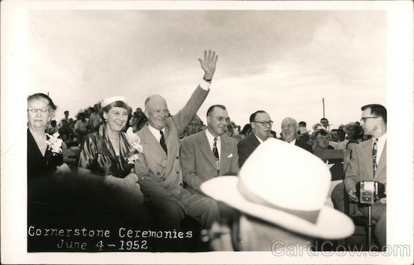 Eisenhower Cornerstone Ceremonies June 4 - 1952 Presidents