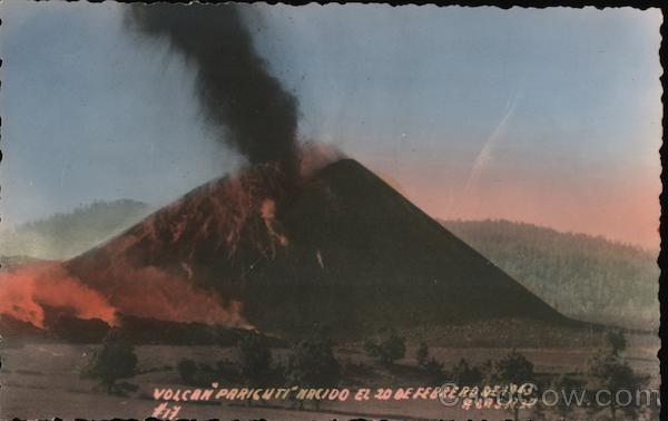 Parícutin -- (Volcan Paricuti Nacido el 20 de Febrero de 1943) Mexico