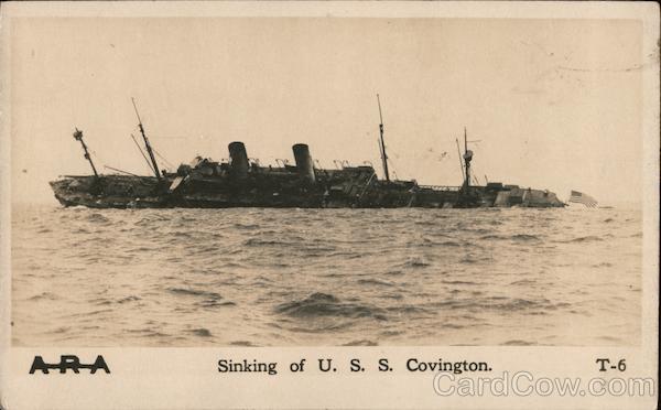 Sinking of U.S.S. Covington Battleships