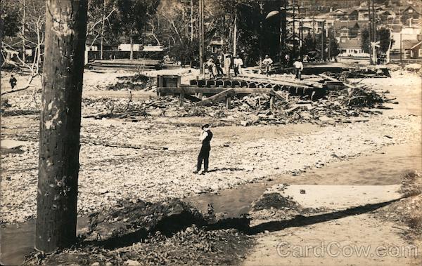 Arroyo Seco Flood - 1912-1913 - Near Ave 43 Highland Park California