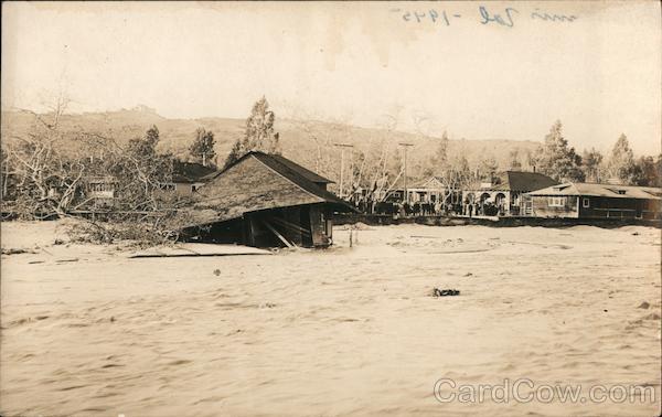 Arroyo flood 1912-13 Highland Park Los Angeles California