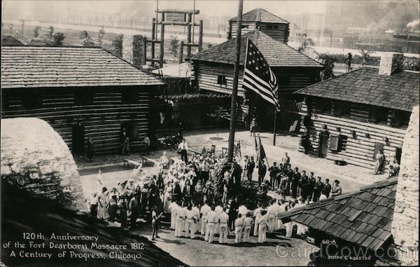 120th Anniversary of the Fort Dearborn Massacre 1812 - A Century of Progress, Chicago Illinois