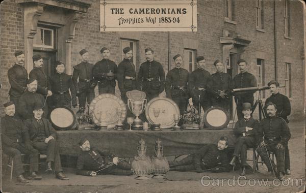 The Cameronians Trophies Won 1883-94 Scottish Rifles Scotland