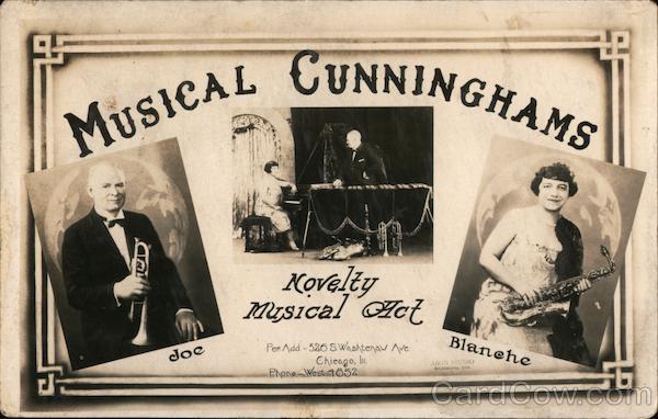Musical Cunnginghams - Joe & Blanche - Novelty Musical Act Chicago Illinois