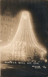 Portola Bell Oct. 1913 San Francisco, CA Weidner Postcard Postcard Postcard