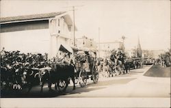 Portola Parade Oct 21, 1909 at Mission Dolores Postcard