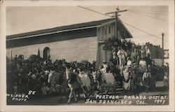 Portola Parade, Oct 21, 1909 at Mission Dolores San Francisco, CA Weidner Postcard Postcard Postcard