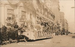 Alameda Float, Portola Parade - October 24, 1913 San Francisco, CA Weidner Postcard Postcard Postcard