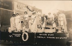 Queen's Float, Portola Parade, October 24, 1919 San Francisco, CA Weidner Postcard Postcard Postcard