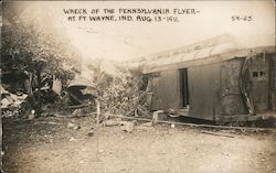 Wreck of the Pennsylvania Flyer - Aug 13, 1911 Fort Wayne, IN Postcard Postcard Postcard