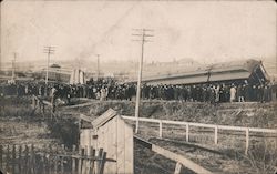 Train Wreck ca. 1910 Postcard