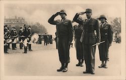 General Bradley And General Koenig At Unknown Soldier's Tomb Paris, France Postcard Postcard Postcard