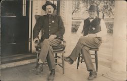 Old West/Small Town: Two Sheriffs Postcard
