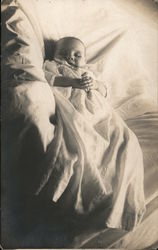 1922 Post Mortem Baby Death Photo Josephine Delores Knight Postcard